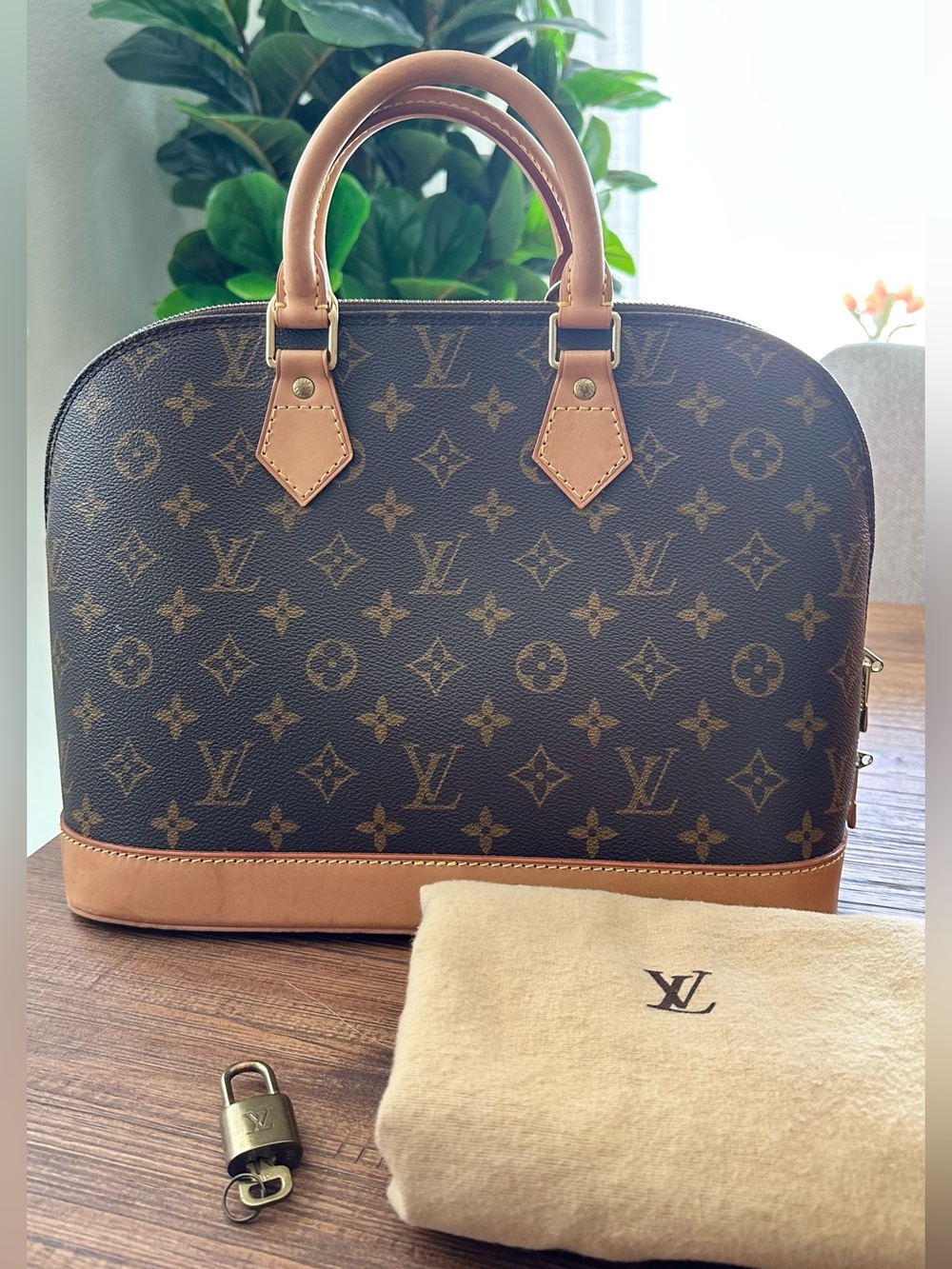 Authentic Louis Vuitton Alma Monogram PM